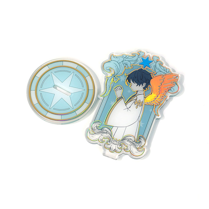 Custom Raised Foil Printing Cold Foil Stamping Acrylic Standees