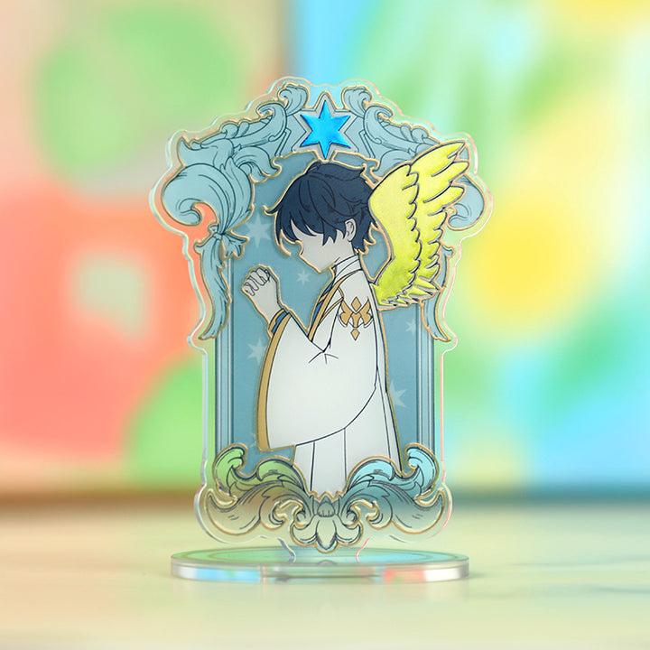 Custom Raised Foil Printing Cold Foil Stamping Acrylic Standees