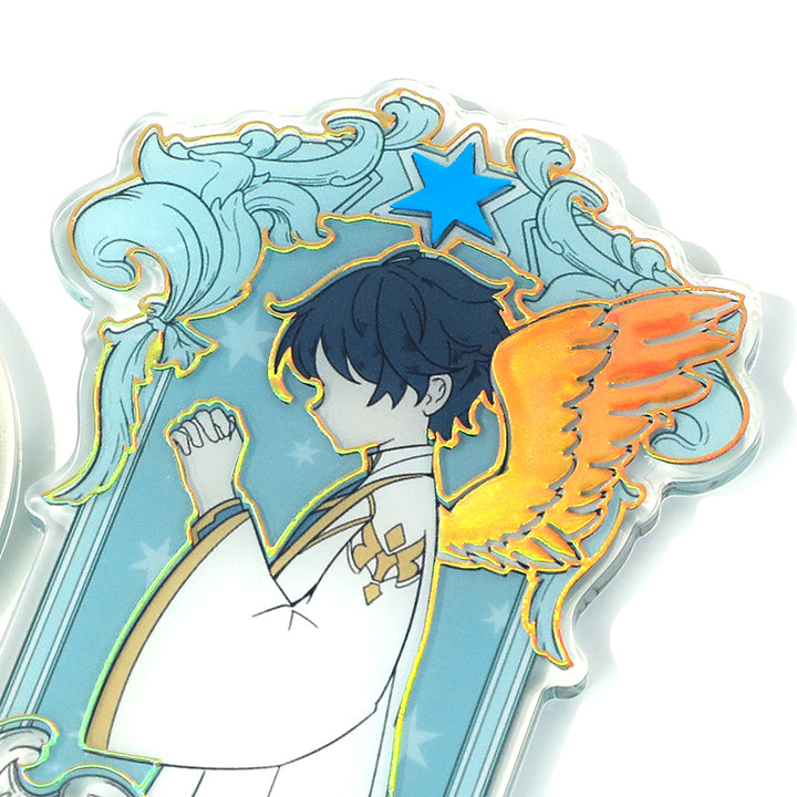 Custom Raised Foil Printing Cold Foil Stamping Acrylic Standees