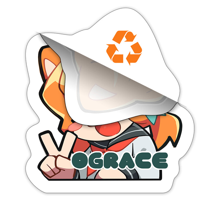 Custom Removable Vinyl Reusable Stickers - VOGRACE