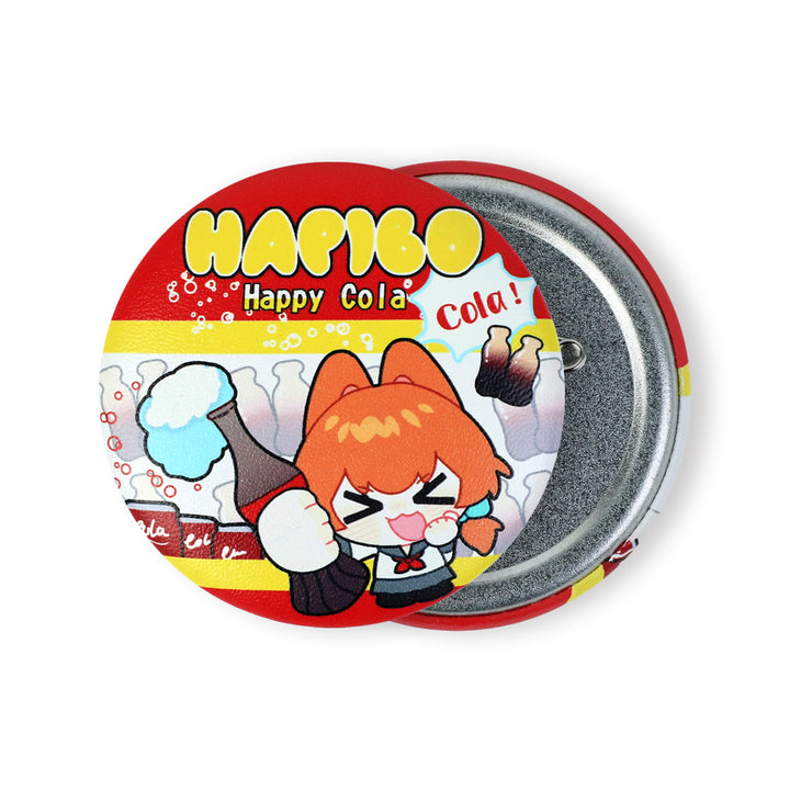 Custom Round PU Leather Button Pins - VOGRACE