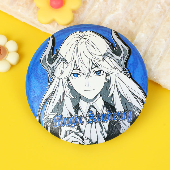 Custom Round PU Leather Button Pins - VOGRACE