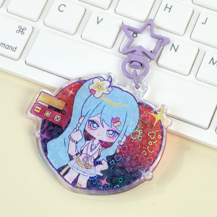 Custom Rounding Clear Acrylic Keychains