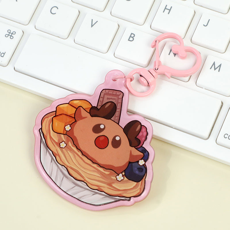 Individuelle abgerundete Schlüsselanhänger aus klarem Acryl