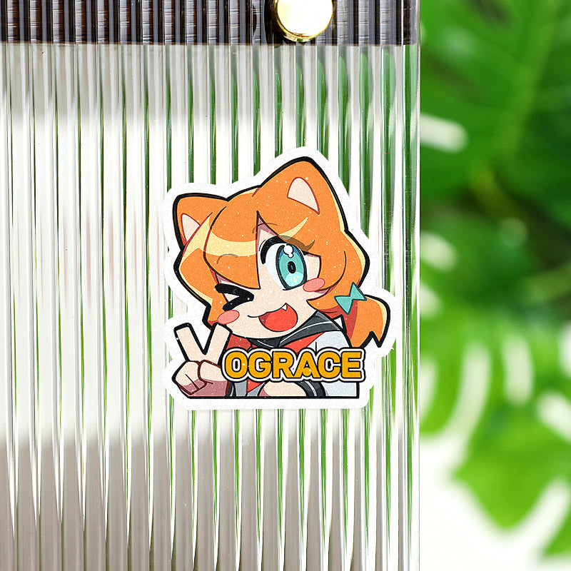 Custom Sand Glitter Frosted Stickers