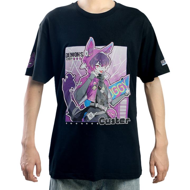 Custom T Shirts Printing Customized Printed Cotton Crew Neck T-Shirts - VOGRACE