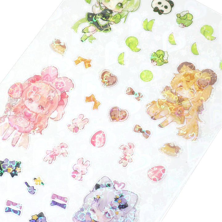 Custom Transparent Clear Stickers Sheets - VOGRACE