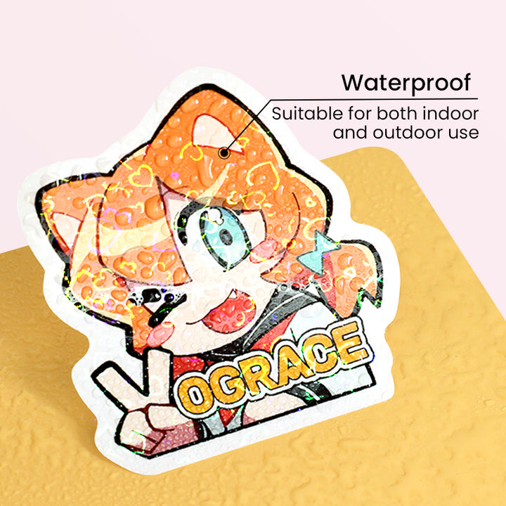 Custom Vinyl Holographic Stickers