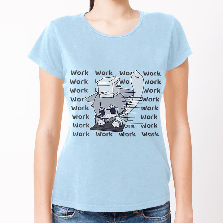 Custom Women T Shirts Printing Cotton Crew Neck T-Shirts