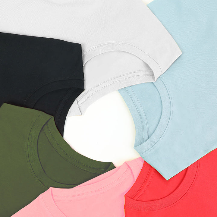 Custom Women T Shirts Printing Cotton Crew Neck T-Shirts