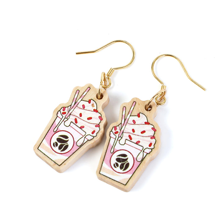 Custom Wooden Earrings Ear Stud