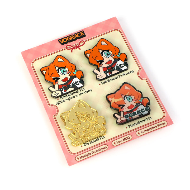 Enamel Pins Lapel Pins Sample Pack - VOGRACE