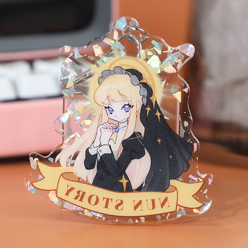 Custom Sequin Acrylic Keychains - VOGRACE