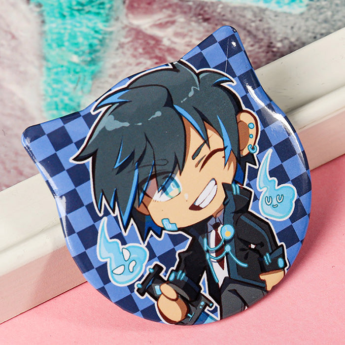 Custom Cat Ear Shapes Button Pins - VOGRACE