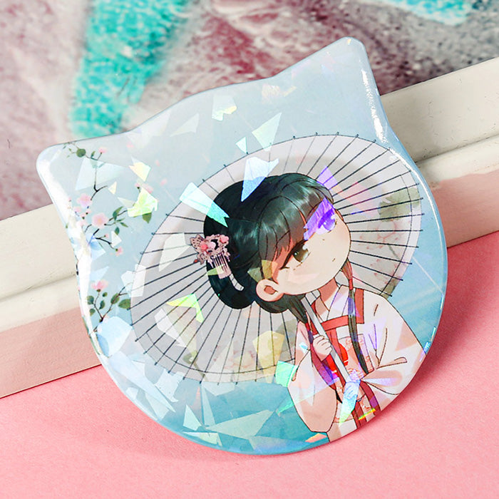 Custom Cat Ear Shapes Button Pins - VOGRACE