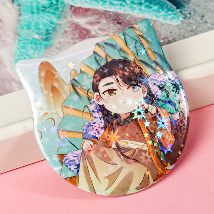 Custom Cat Ear Shapes Button Pins - VOGRACE