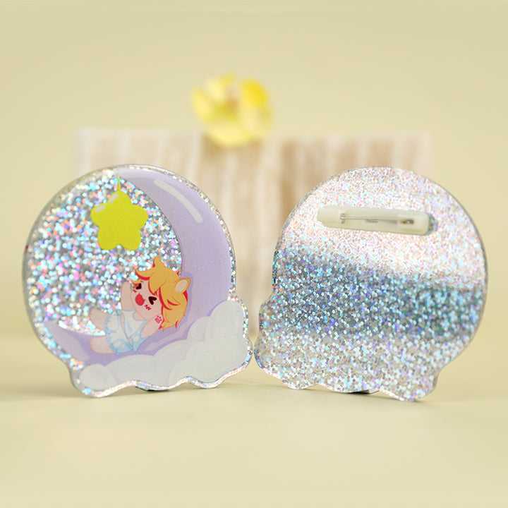 Custom Opaque Holographic Acrylic Pins - VOGRACE