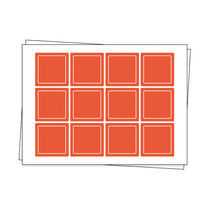 Custom Square Sheet Labels - VOGRACE