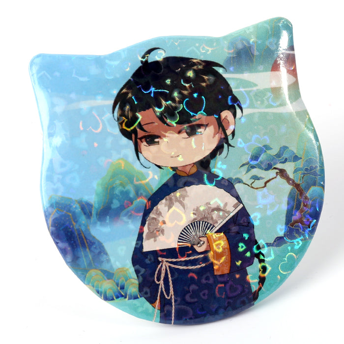 Custom Cat Ear Shapes Button Pins - VOGRACE