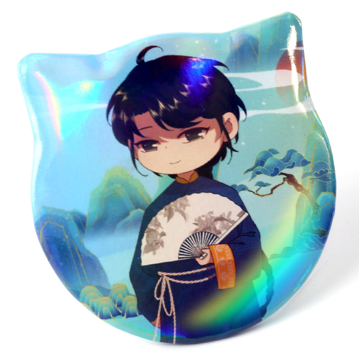 Custom Cat Ear Shapes Button Pins - VOGRACE