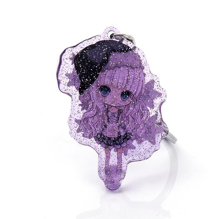 Custom Glitter Acrylic Keychain