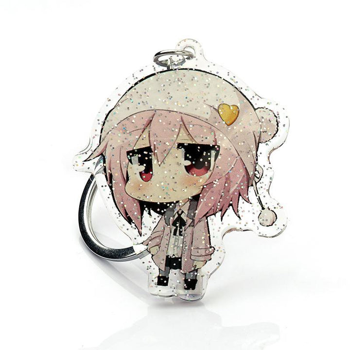 Custom Glitter Acrylic Keychain