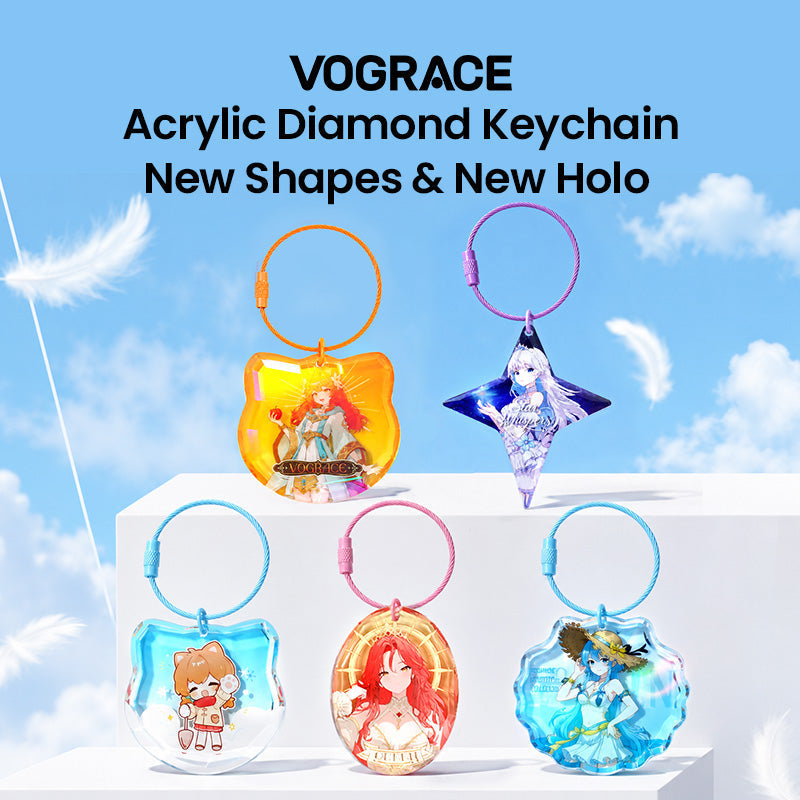Acryl-Diamant-Schlüsselanhänger: Neue Formen, Holo & individueller denn je! 