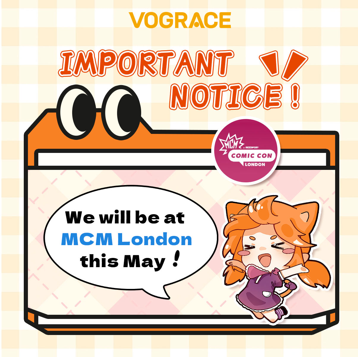 Vograce kommt zur MCM Comic Con 2025! 
