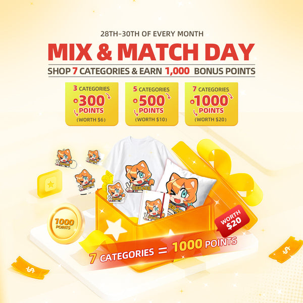 Schalte zusätzliche Belohnungen frei mit unserem Mix & Match Tag-Event!