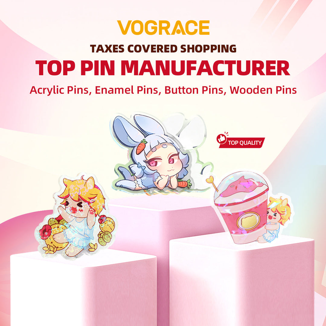 Custom Buttons and Pins – Design Freely, Order Confidently with Vograce