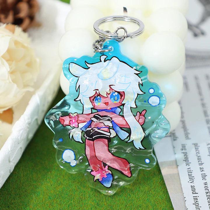 Chic, Fascinating Outlook with Custom Ripple Acrylic Keychains - VOGRACE