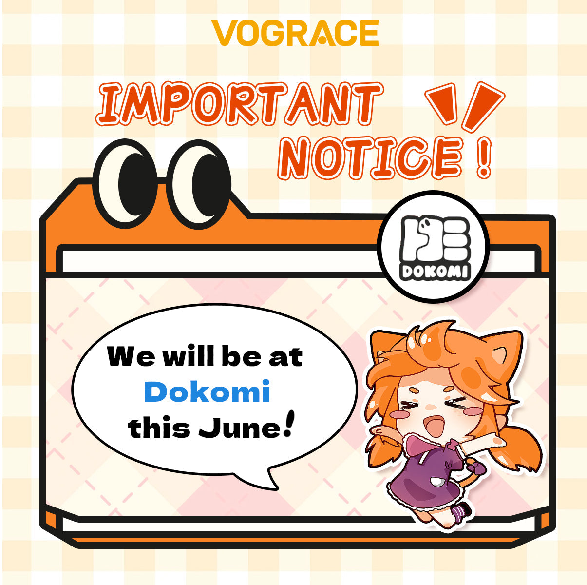 Vograce kommt zur Dokomi Comic Con 2025! 