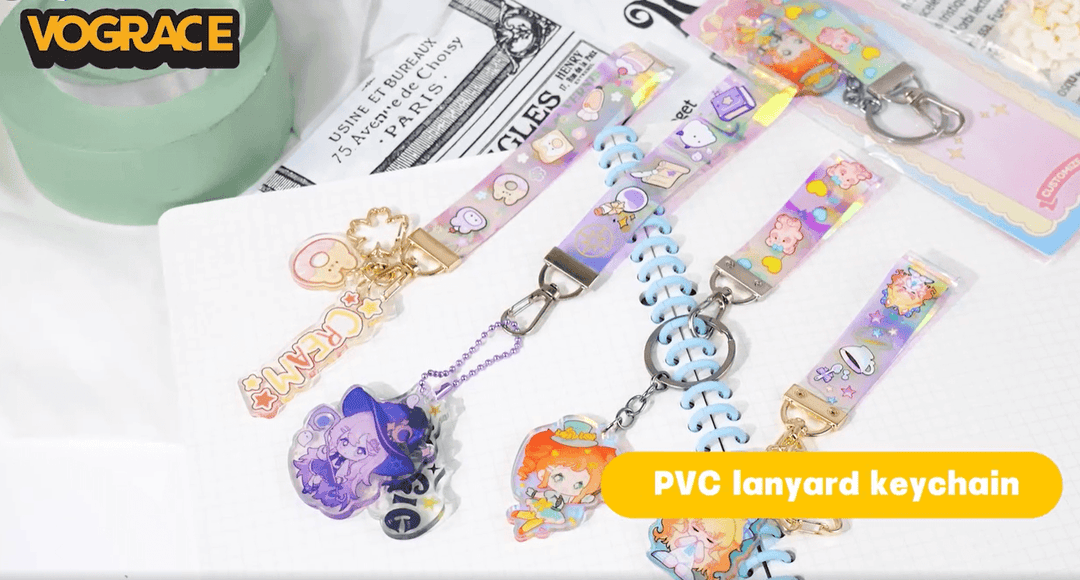 Profitable Creativity with Custom Clear Acrylic Holographic PVC Lanyard Keychains