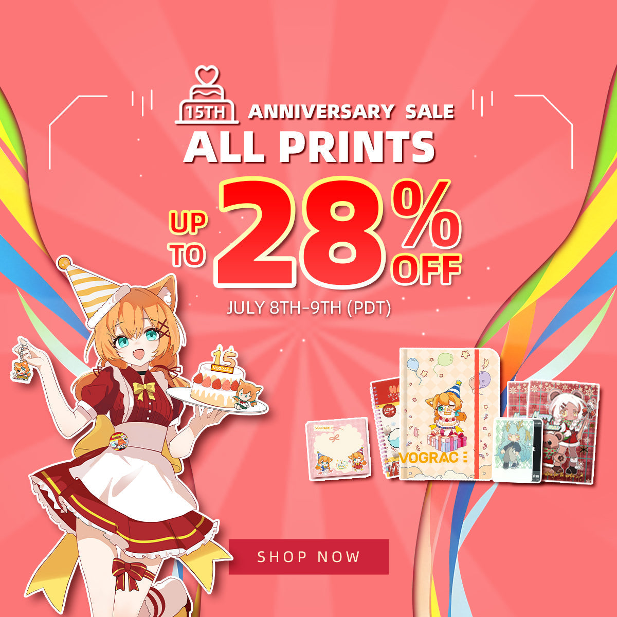 Vograce 15th Anniversary Sale: Final Round of Early Bird Discounts on All Printed Items!