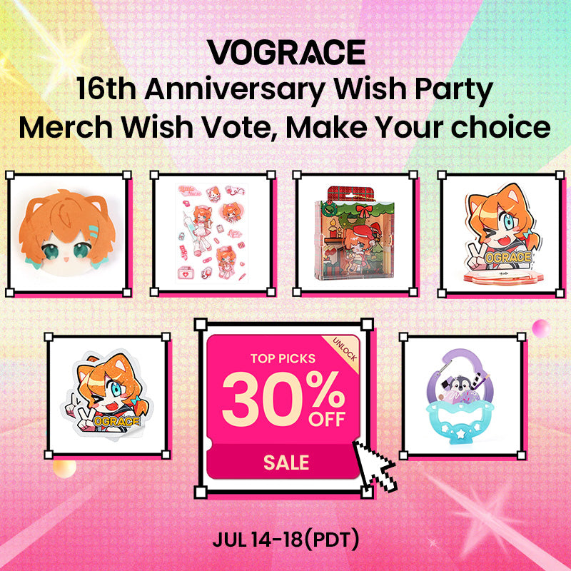 Vograce’s 16th Anniversary Is Coming—Vote for the Products You Want at 30% OFF!