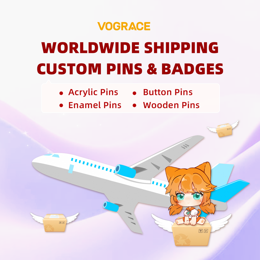 Worldwide Shipping for Custom Pins & Badges