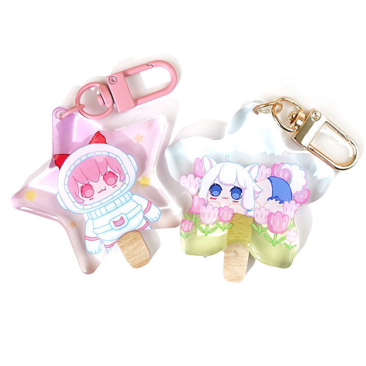 Custom Acrylic Ice Cream Popsicle Keychain - VOGRACE