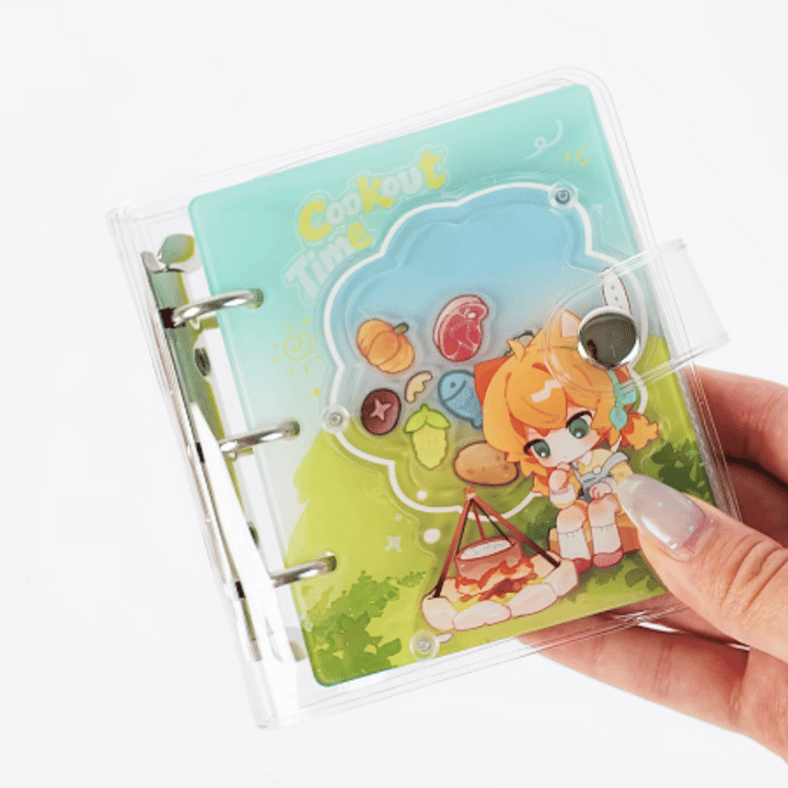 Individuelles Mini-Kpop-Photocard-Album mit 3 Ringen 