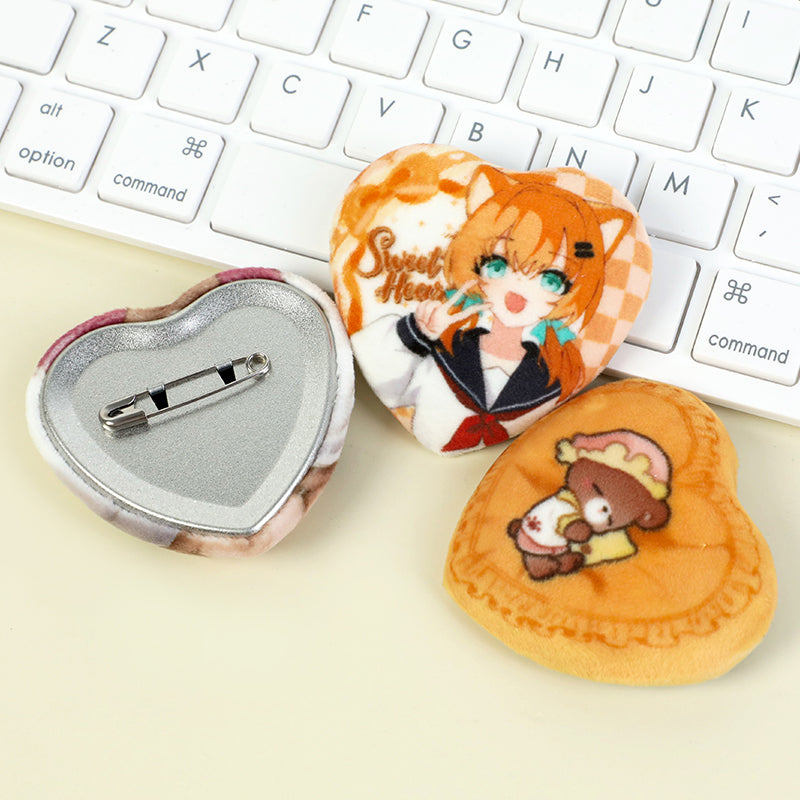 Pins de Botón de Peluche Personalizados 