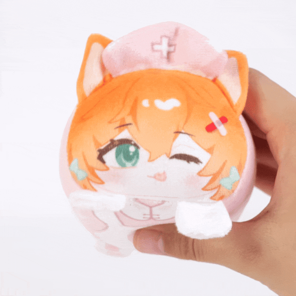 Porte-clés mascotte en peluche Mochikororin personnalisés 