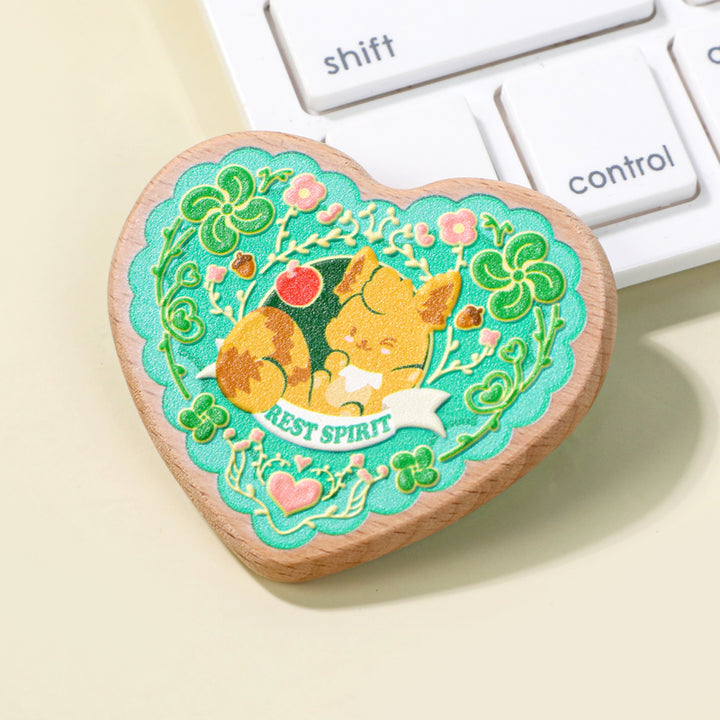 Custom 3D Beechwood Pins