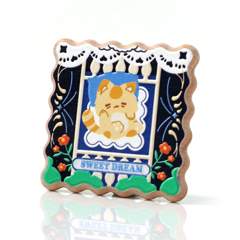 Custom 3D Beechwood Pins