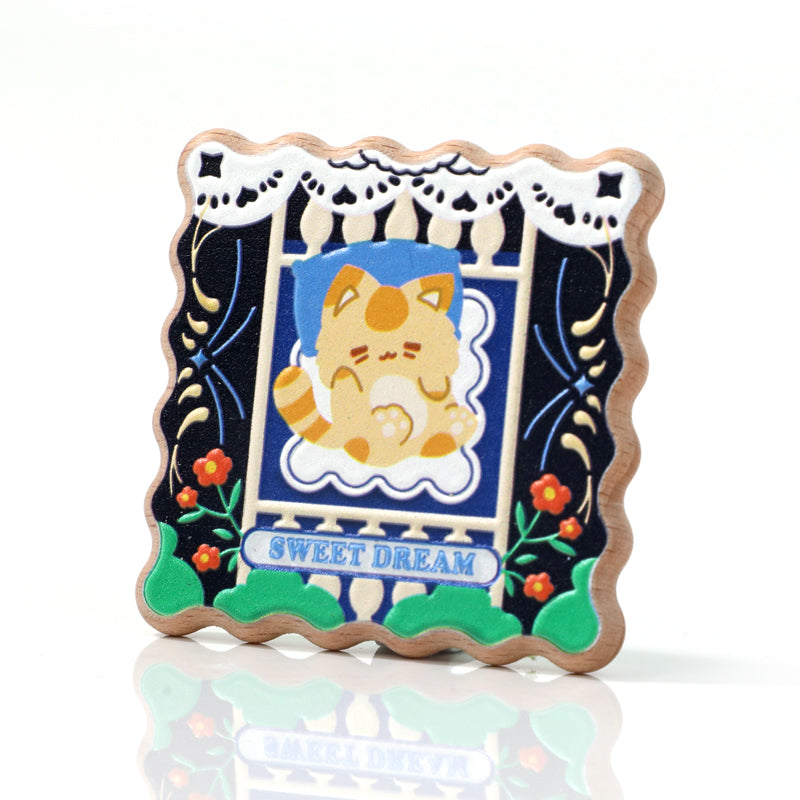 Custom 3D Beechwood Pins