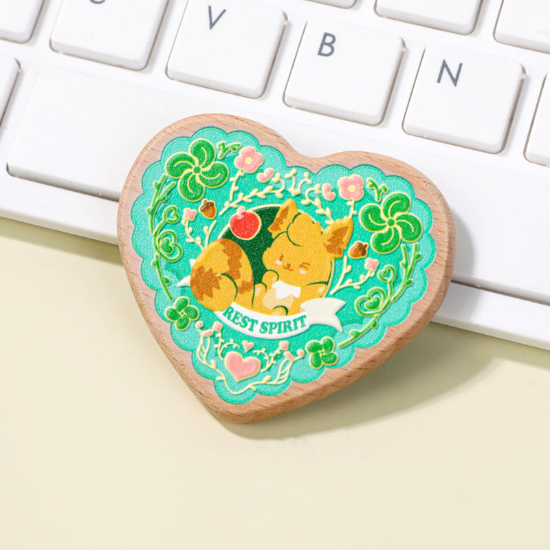 Custom 3D Beechwood Pins