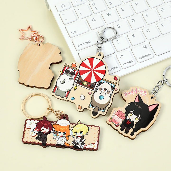 Custom 4mm Basswood Keychains