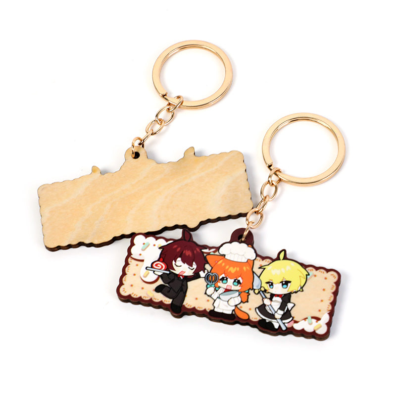 Custom 4mm Basswood Keychains