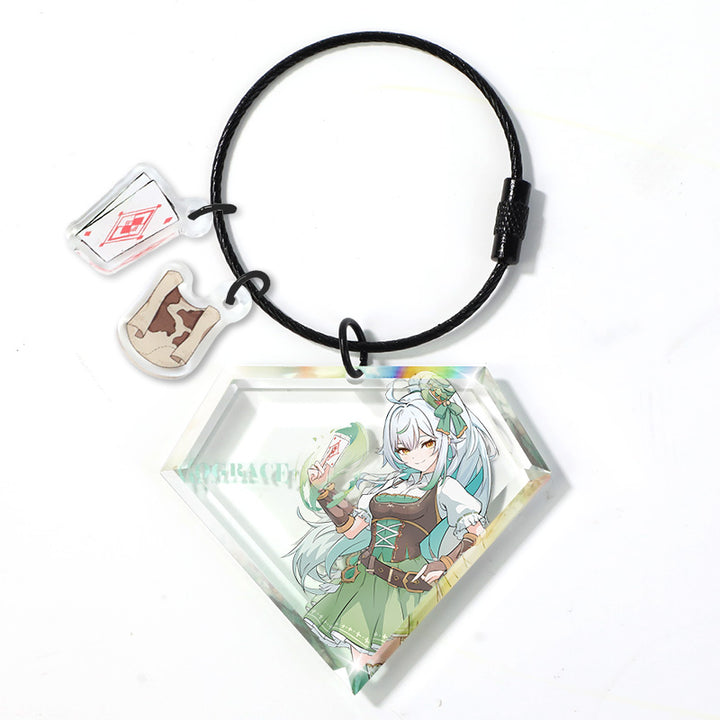 Personalisierter Acryl-Diamant-Schlüsselanhänger