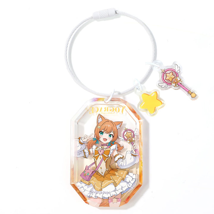 Personalisierter Acryl-Diamant-Schlüsselanhänger