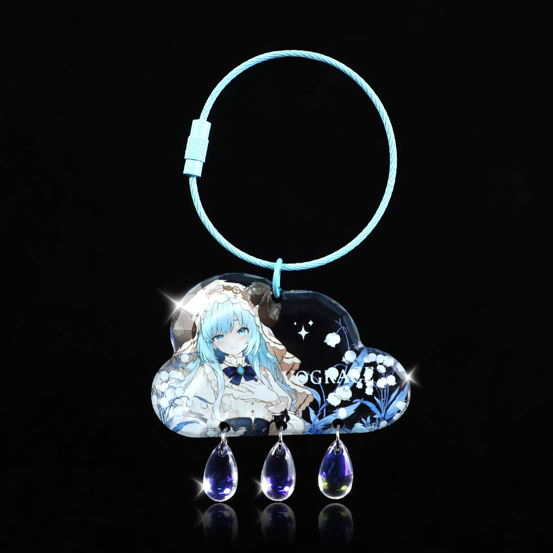 カスタムアクリルダイヤモンドキーホルダー 