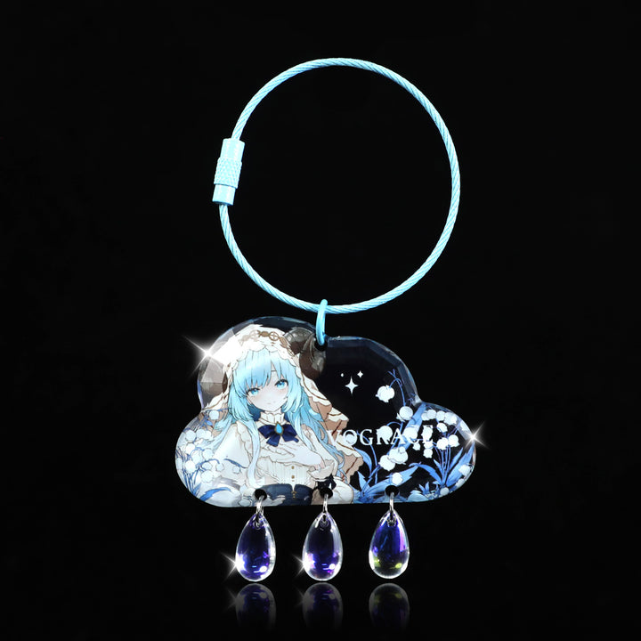 カスタムアクリルダイヤモンドキーホルダー 